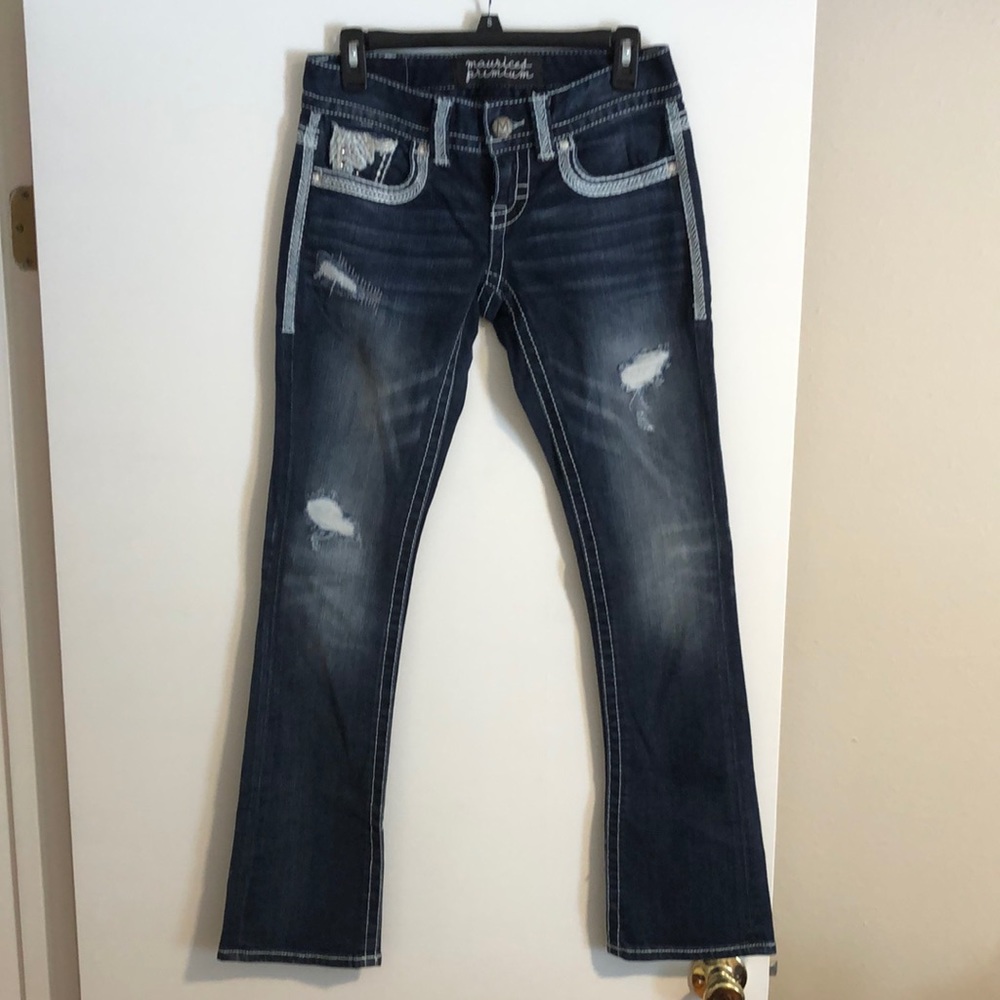 Maurices straight leg blue jeans never worn